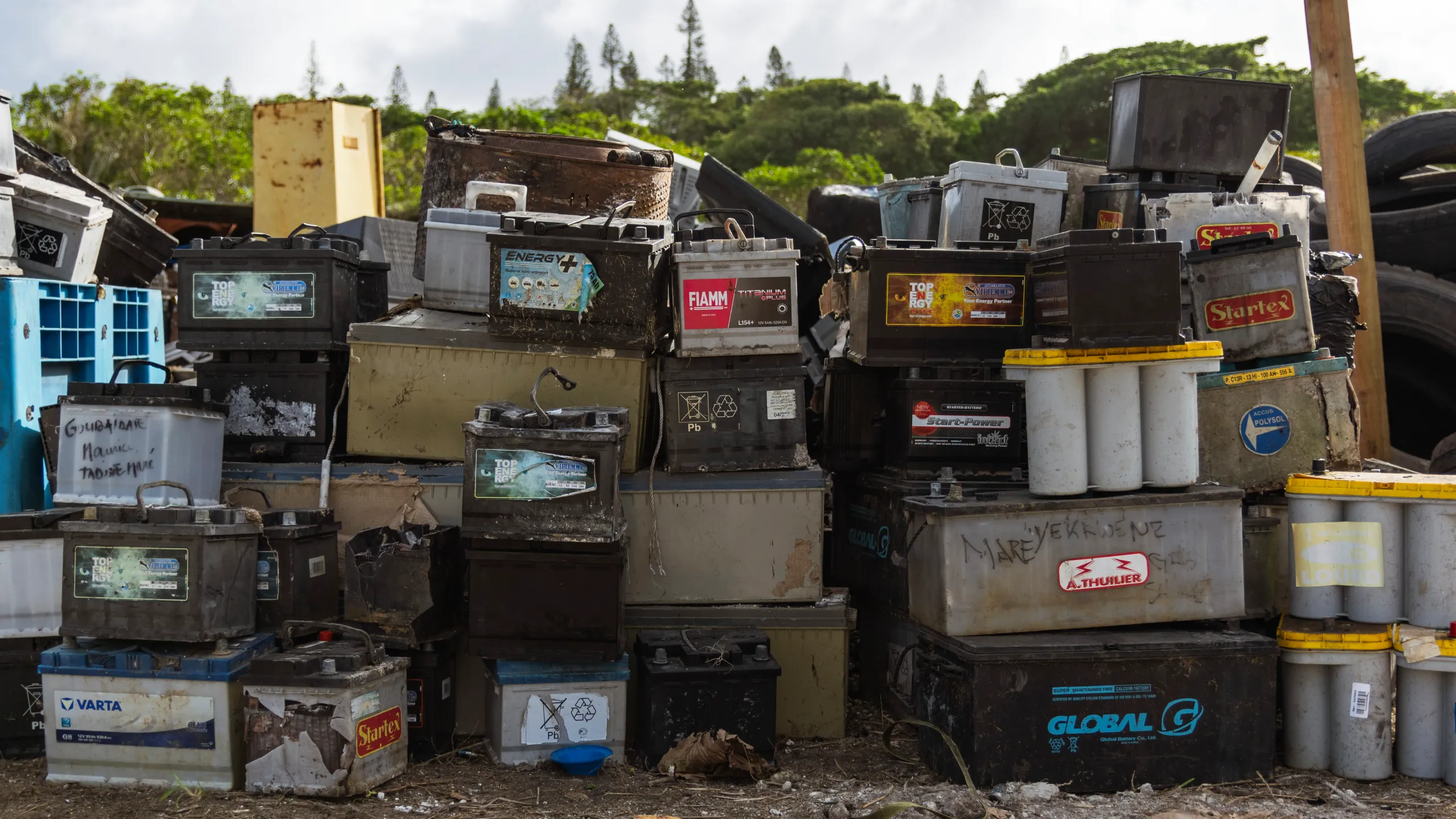 Batteries au plomb — filière de collecte et recyclage, Trecodec Nouvelle-Calédonie
