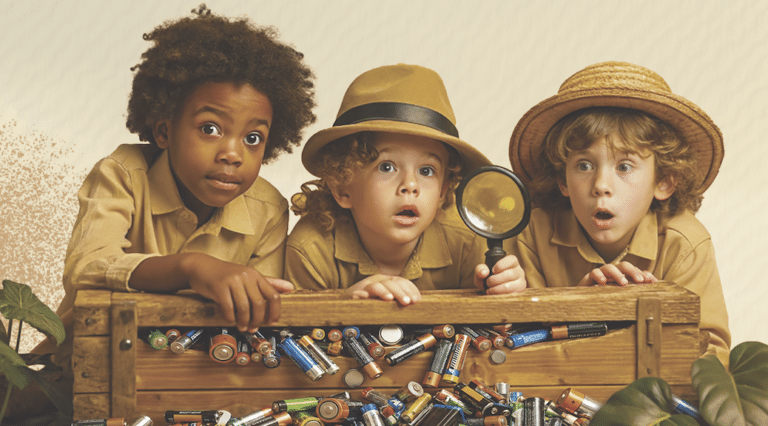 3 questions à Neil, 9 ans, et sa maman Diana — une famille de chasseurs de piles